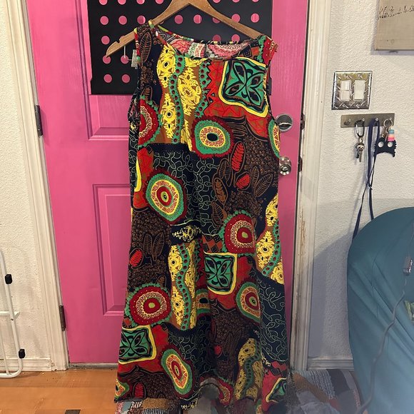 African print dress - Picture 1 of 4